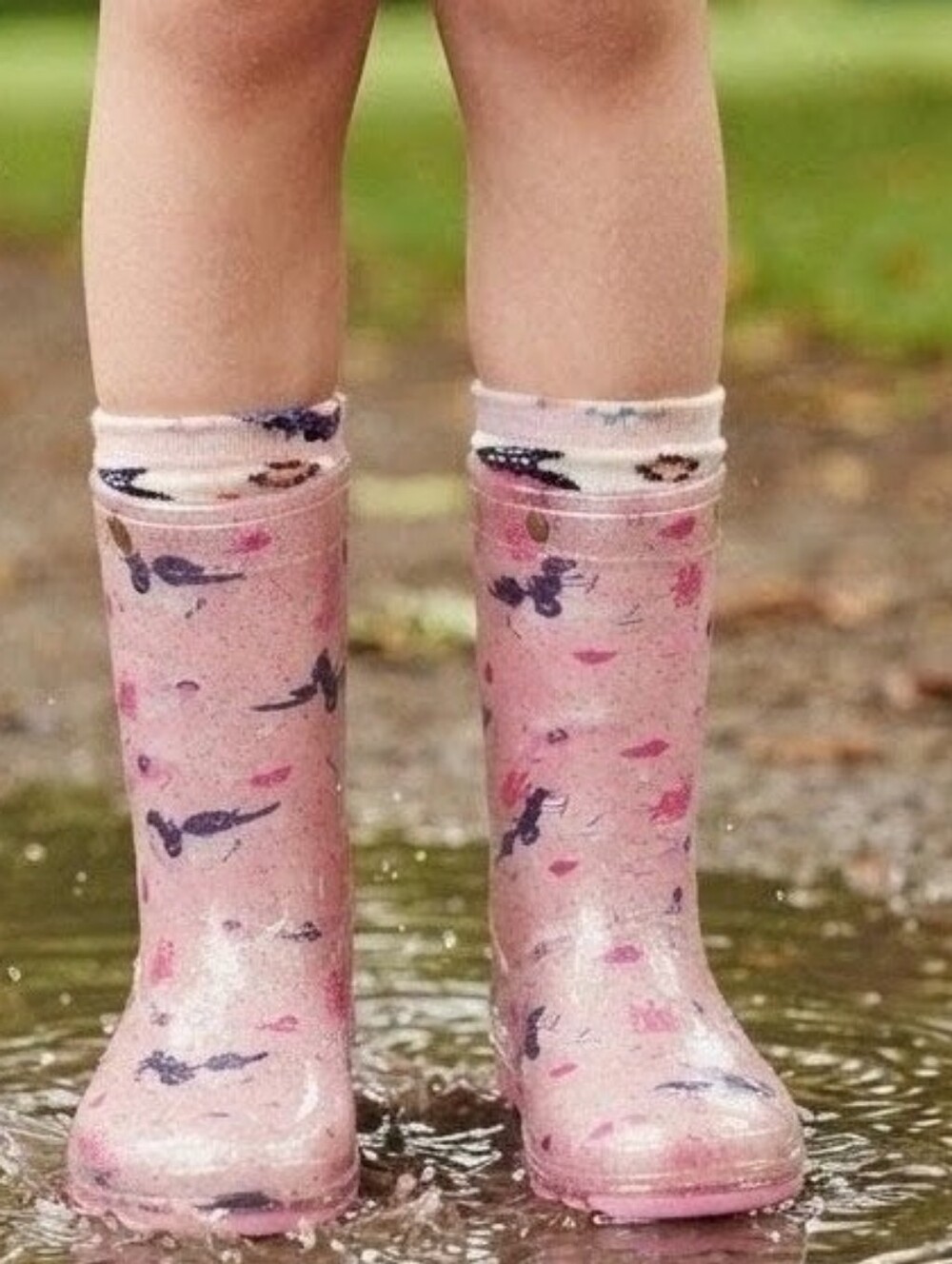 Zoogs Kids Pink Unicorn Castle Hearts Rainboots Classic Waterproo Fall Wear-Sz 2